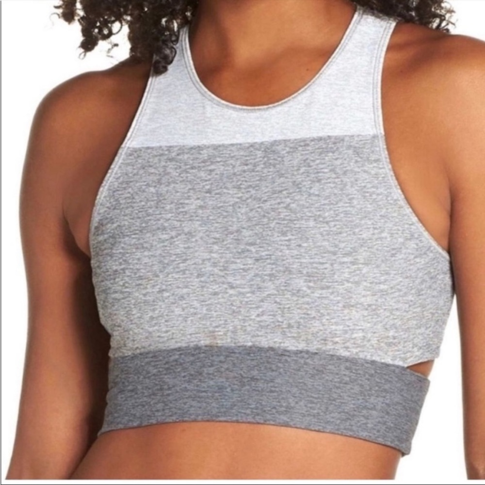 Outdoor Voices Colorblock Slashback sports bra